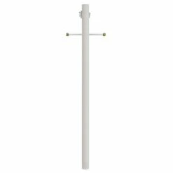 SOLUS 7 ft. White Outdoor Lamp Post, 7-C320-WH