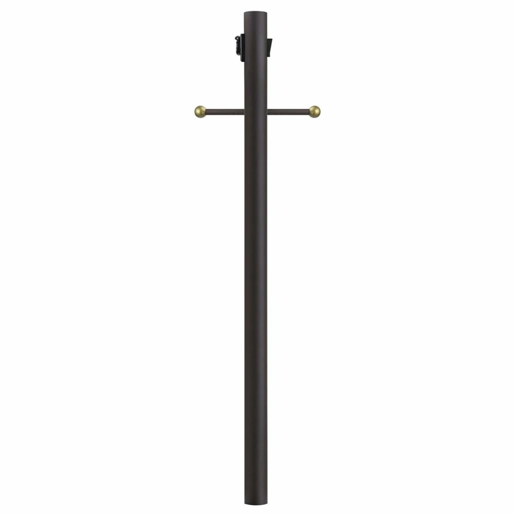 SOLUS 8 ft. Bronze Outdoor Lamp Post with Cross Arm Grounded Convenience Outlet, 8-C320-BZ 3 SOLUS 8 ft. Bronze Outdoor Lamp Post with Cross Arm Grounded Convenience Outlet, 8-C320-BZ