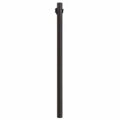 SOLUS 8 ft. Bronze Outdoor Direct Burial Lamp Post with Convenience Outlet and Dusk To Dawn Photo Sensor, 8-C320NCA-BZ