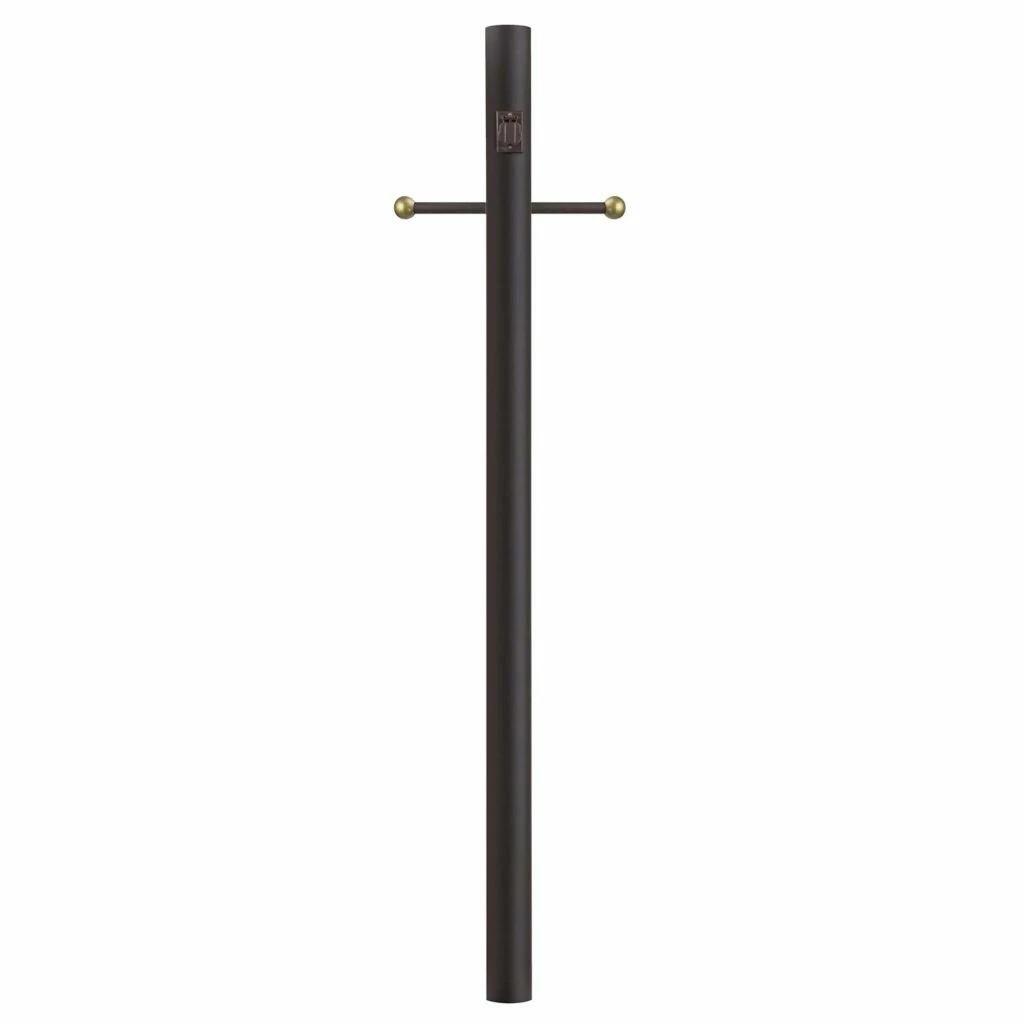 SOLUS 8 ft. Bronze Outdoor Direct Burial Lamp Post with Cross Arm and Grounded Convenience Outlet, 8-C-BZ 3 SOLUS 8 ft. Bronze Outdoor Direct Burial Lamp Post with Cross Arm and Grounded Convenience Outlet, 8-C-BZ
