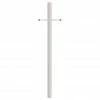 SOLUS 8 ft. White Outdoor Direct Burial Aluminum Lamp Post with Cross Arm, 8-WH 2 SOLUS 8 ft. White Outdoor Direct Burial Aluminum Lamp Post with Cross Arm, 8-WH -Cheap SOLUS Store 1752449