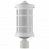 SOLUS Round Decorative Composite Post Top Light, 3,000K, White, SPC50TF-LE26W-WH -Cheap SOLUS Store 1752461
