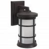 SOLUS Bronze LED Round Composite Outdoor Wall Lantern Sconce, 4,000K, SPC50VF-LE26C-BZ -Cheap SOLUS Store 1752463