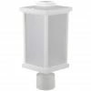 SOLUS Square Decorative Composite Post Top Light, 4,000K, White, SPC51TF-LE26C-WH -Cheap SOLUS Store 1752476