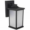 SOLUS Black LED Square Composite Outdoor Wall Lantern Sconce, 3,000K, SPC51VF-LE26W-BK -Cheap SOLUS Store 1752483