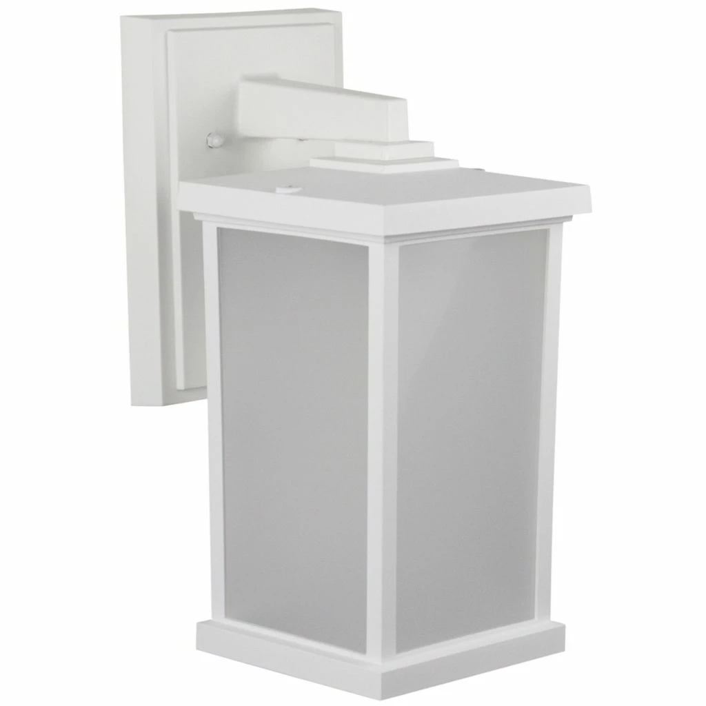 SOLUS White LED Square Composite Outdoor Wall Lantern Sconce, 3,000K, SPC51VF-LE26W-WH 3 SOLUS White LED Square Composite Outdoor Wall Lantern Sconce, 3,000K, SPC51VF-LE26W-WH