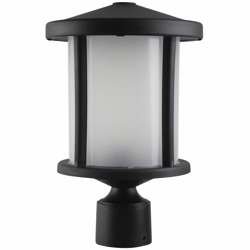 SOLUS Round Decorative Composite Post Top Light, 4,000K, Black, SPC52TF-LE26C-BK 3 SOLUS Round Decorative Composite Post Top Light, 4,000K, Black, SPC52TF-LE26C-BK