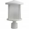 SOLUS Round Decorative Composite Post Top Light, 4,000K, White, SPC52TF-LE26C-WH -Cheap SOLUS Store 1752488