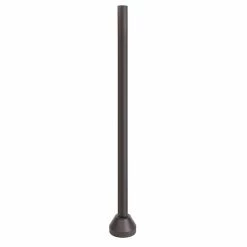 SOLUS 6 ft. Bronze Surface Mount Aluminum Lamp Post with Cast Aluminum Base and Decorative Cover Hardware, SM6-NCASTV-BZ