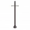 SOLUS 6 ft. Bronze Surface Mount Aluminum Lamp Post with Cross Arm/Cast Aluminum Base/Decorative Cover Hardware, SM6-STV-BZ -Cheap SOLUS Store 1752504