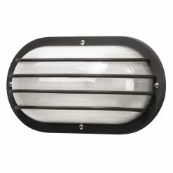 SOLUS Nautical 1-Light Black LED Outdoor Wall Mount Sconce, 3,000K, SP76WF-LE26W -B