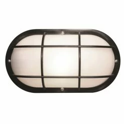 SOLUS Nautical 1-Light Black LED Outdoor Wall Mount Sconce, 3,000K, SP771WF-LE26W-B