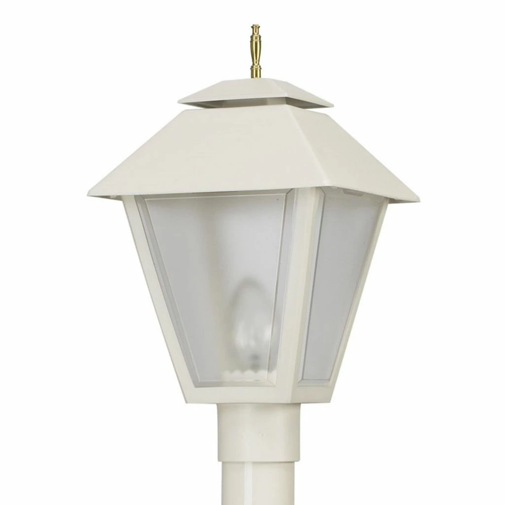 SOLUS White Colonial Style 1-Light Post Mount Walkway Light, 4,000K, SPC109F-LE26C, SPC109F-LE26C 3 SOLUS White Colonial Style 1-Light Post Mount Walkway Light, 4,000K, SPC109F-LE26C, SPC109F-LE26C