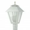 SOLUS White Colonial Style 1-Light Post Mount Walkway Light, 3,000K, SPC111-LE26W, SPC111-LE26W -Cheap SOLUS Store 1752532