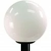 SOLUS 12 in. Acrylic Globe 1-Light Black Post Mount Walkway Light, 3,000K, SPC8001-LE26W -Cheap SOLUS Store 1752557