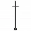 SOLUS 6 ft. Black Surface Mount Aluminum Lamp Post with Cross Arm and Photo Control, SM6-320STV-BK -Cheap SOLUS Store 1752563