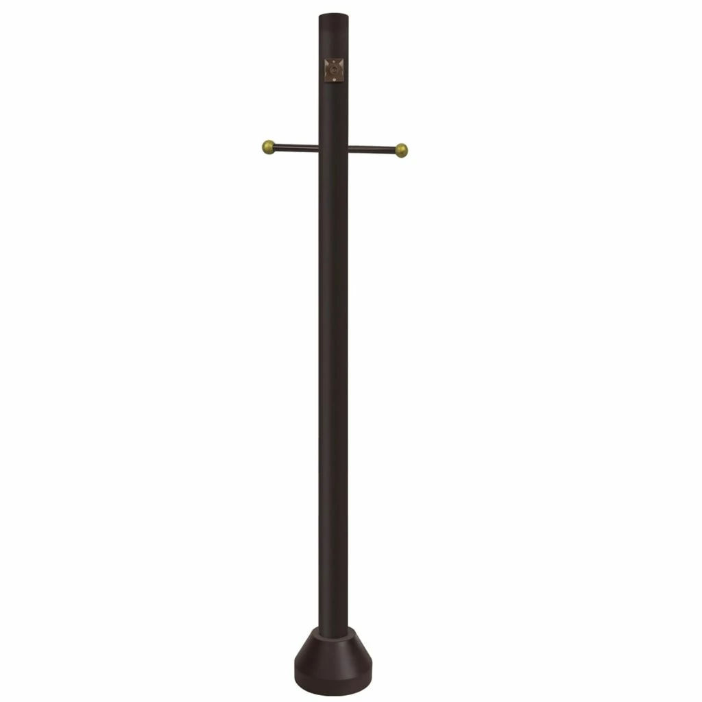 SOLUS 6 ft. Bronze Surface Mount Aluminum Lamp Post with Cross Arm and Photo Control, SM6-320STV-BZ 3 SOLUS 6 ft. Bronze Surface Mount Aluminum Lamp Post with Cross Arm and Photo Control, SM6-320STV-BZ