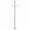 SOLUS 6 ft. White Surface Mount Aluminum Lamp Post with Cross Arm and Convenience Outlet, SM6-CSTV-WH -Cheap SOLUS Store 1752573