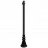SOLUS 6 ft. Black Surface Mount Aluminum Lamp Post, SM6-C320NCASTP-BK -Cheap SOLUS Store 1752578