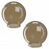 SOLUS Bronze Smooth Acrylic 6 in. Diameter Globes with 3.24 in. Outside Diameter Screw Neck - 4 pk., S20006-BR-3S-4P -Cheap SOLUS Store 1859032