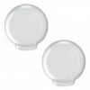 SOLUS White Smooth Acrylic 8 in. Diameter Globes with 3.24 in. Outside Diameter Screw Neck - 2 pk., S20008-WH-3S-2P -Cheap SOLUS Store 1860936