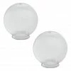 SOLUS Clear Prismatic Acrylic 10 in. Diameter Globes with 3.94 in. Outside Diameter Twist Lock Neck - 2 pk., S21010-CL-4T-2P -Cheap SOLUS Store 1860937