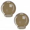 SOLUS Smoke Smooth Acrylic 10 in. Diameter Globes with 3.94 in. Outside Diameter Twist Lock Neck - 2 pk., S20010-SM-4T-2P -Cheap SOLUS Store 1860938