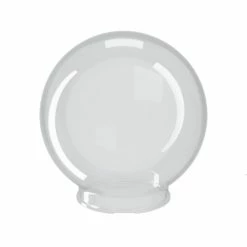 SOLUS Clear Smooth Acrylic 12 in. Diameter Globe with 3.94 in. Outside Diameter Twist Lock Neck, S20012-CL-4T