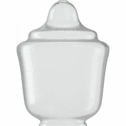SOLUS Clear Polycarbonate Streetlamp Acorn 21 in. x 14 in. and 8 in. Outside Diameter Fitter Neck, S88063-CL-8F
