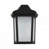 SOLUS Sedona Wall Mount Outdoor Sconce with 120V, 50/60 Hz A19/E26 3000K LED Lamp, 12.25 in. x 8.25 in., Black -Cheap SOLUS Store 1860999