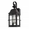 SOLUS Sedona Outdoor Wall Lantern Sconce. Durable Clear Acrylic Lens, 15 in. x 6.125 in., Black, SPC241VC-BK -Cheap SOLUS Store 1861004