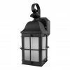 SOLUS Sedona Outdoor Wall Lantern Sconce with 120V 50/60 Hz A19/E26 4000K LED Lamp, 15 in. x 6.125 in., Black, SPC241VF-LE26C-BK -Cheap SOLUS Store 1861007