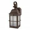 SOLUS Sedona Outdoor Wall Lantern Sconce with 120V, 50/60 Hz A19/E26 4000K LED Lamp, 15 in. x 6.125 in., Bronze -Cheap SOLUS Store 1861011