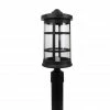 SOLUS Artisan Round Post Top Mount Outdoor Light Fixture, 17.25 in. x 7.25 in., Black, SPC50TC-BK 2 SOLUS Artisan Round Post Top Mount Outdoor Light Fixture, 17.25 in. x 7.25 in., Black, SPC50TC-BK -Cheap SOLUS Store 1861019