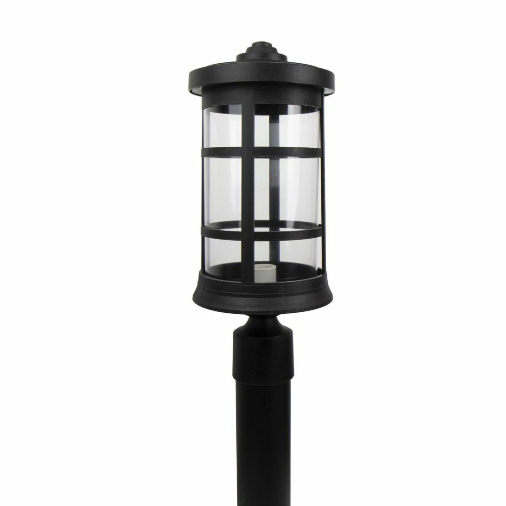 SOLUS Artisan Round Post Top Mount Outdoor Light Fixture, 17.25 in. x 7.25 in., Black, SPC50TC-BK 3 SOLUS Artisan Round Post Top Mount Outdoor Light Fixture, 17.25 in. x 7.25 in., Black, SPC50TC-BK
