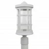 SOLUS Artisan Round Post Top Mount Outdoor Light Fixture, 17.25 in. x 7.25 in., White, SPC50TC-WH -Cheap SOLUS Store 1861020