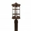 SOLUS Artisan Round Post Top Mount Outdoor Light Fixture, 17.25 in. x 7.25 in., Bronze, SPC50TC-BZ -Cheap SOLUS Store 1861021